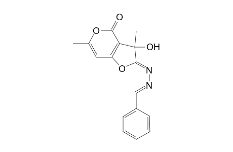 (2Z)-2-[(2E)-Benzylidenehydrazinylidene]-2,3-dihydro-3-hydroxy-3,6-dimethyl-4H-furo[3,2-c]pyran-4-one