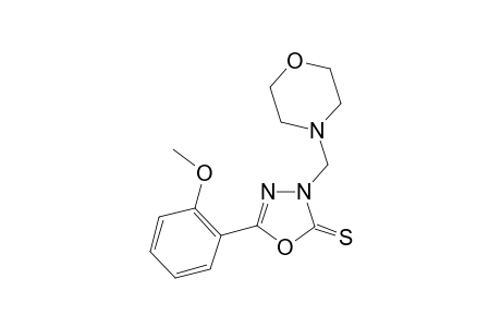 5-(2-Methoxy-phenyl)-3-morpholin-4-ylmethyl-3H-[1,3,4]oxadiazole-2-thione