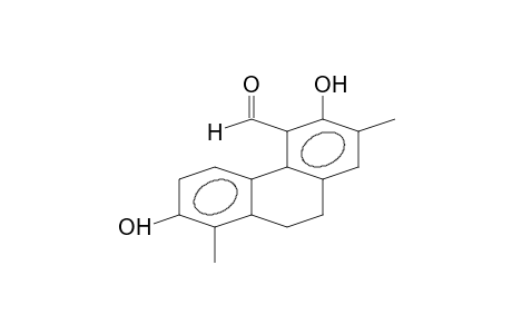 4-PHENANTHRENECARBOXALDEHYDE, 9,10-DIHYDRO-3,7-DIHYDROXY-2,8-DIMETHYL-