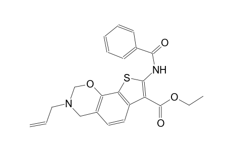 Ethyl 3-allyl-8-benzamido-3,4-dihydro-2H-thieno[3,2-h][1,3]benzoxazine-7-carboxylate