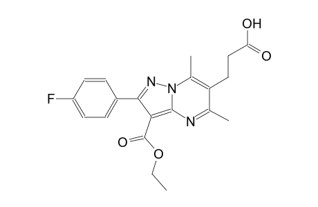 pyrazolo[1,5-a]pyrimidine-6-propanoic acid, 3-(ethoxycarbonyl)-2-(4-fluorophenyl)-5,7-dimethyl-