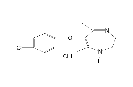 6-(p-chlorophenoxy)-2,3-dihydro-5,7-dimethyl-1H-1,4-diazepine, monohydrochloride