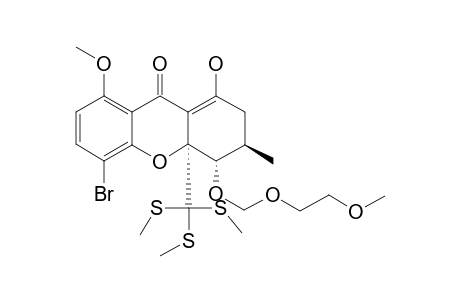 #60;(3R,4S)-5-BROMO-1-HYDROXY-8-METHOXY-4-[(2-METHOXYETHOXY)-METHOXY]-3-METHYL-4A-[TRIS-(METHYLTHIO)-METHYL]-4,4A-DIHYDRO-2H-XANTHEN-9(3H)-ONE;CIS-ISOMER