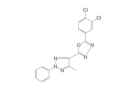 2-(3,4-dichlorophenyl)-5-(5-methyl-2-phenyl-2H-1,2,3-triazol-4-yl)-1,3,4-oxadiazole