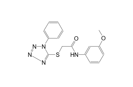 N-(3-methoxyphenyl)-2-[(1-phenyl-1H-tetraazol-5-yl)sulfanyl]acetamide