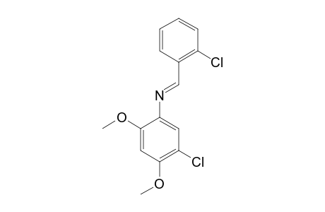 5-chloro-N-(o-chlorobenzylidene)-2,4-dimethoxyaniline