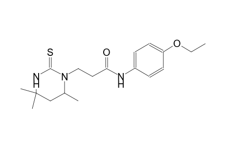 1-pyrimidinepropanamide, N-(4-ethoxyphenyl)hexahydro-4,4,6-trimethyl-2-thioxo-