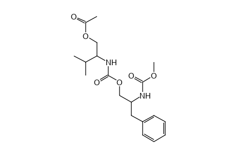 [1-(HYDROXYMETHYL)-2-METHYLPROPYL]CARBAMIC ACID, ESTER WITH METHYL [alpha-(HYDROXYMETHYL)PHENETHYL]CARBAMATE, ACETATE (ESTER)