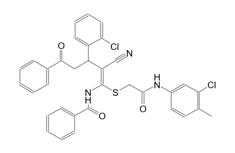 benzamide, N-[(1Z)-1-[[2-[(3-chloro-4-methylphenyl)amino]-2-oxoethyl]thio]-3-(2-chlorophenyl)-2-cyano-5-oxo-5-phenyl-1-pentenyl]-