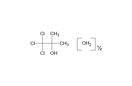 2-methyl-1,1,1-trichloro-2-propanol, hemihydrate