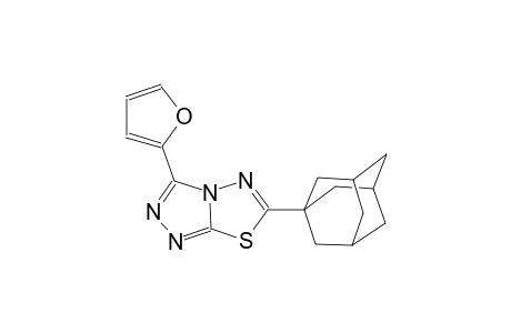 [1,2,4]triazolo[3,4-b][1,3,4]thiadiazole, 3-(2-furanyl)-6-tricyclo[3.3.1.1~3,7~]dec-1-yl-