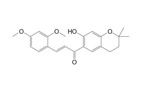 1-(3,4-DIHYDRO-2,2-DIMETHYL-7-HYDROXY-2H-1-BENZOPYRAN-6-YL)-3-(2,4-DIMETHOXYPHENYL)-2-PROPEN-1-ONE