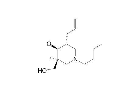 ((3S*,4S*,5R*)-1-Butyl-4-methoxy-3-methyl-5-allylpiperidin-3-yl)methanol