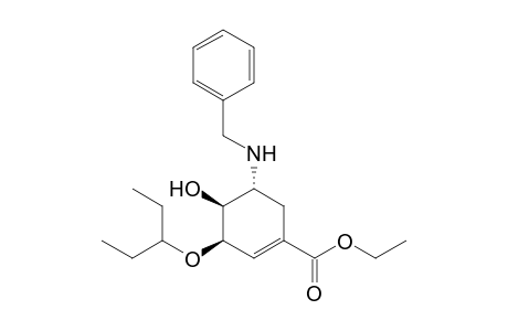 (3R,4S,5R)-4-hydroxy-3-pentan-3-yloxy-5-[(phenylmethyl)amino]-1-cyclohexenecarboxylic acid ethyl ester