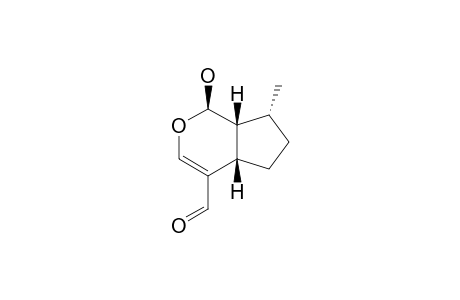 1,4A,5,6,7A-HEXAHYDRO-1-HYDROXY-7-METHYL-CYCLOPENTA-[C]-PYRAN-4-CARBOXALDEHYDE