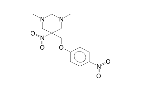 1,3-DIMETHYL-5-NITRO-5-(4-NITROPHENYLOXYMETHYL)HEXAHYDROPYRIMIDINE