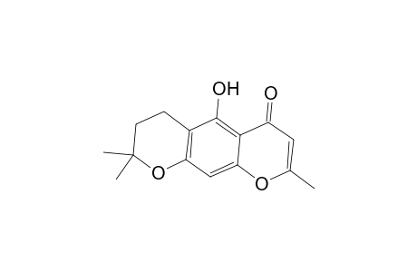 2H,6H-Benzo[1,2-b:5,4-b']dipyran-6-one, 3,4-dihydro-5-hydroxy-2,2,8-trimethyl-