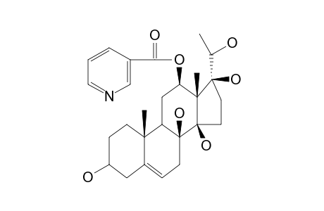 12-O-NICOTINOYLSARCOSTIN,GAGAMINE