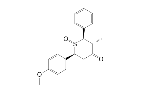 3-METHYL-1-OXO-2-PHENYL-6-(4-METHOXYPHENYL)-TETRAHYDROTHIOPYRAN-4-ONE