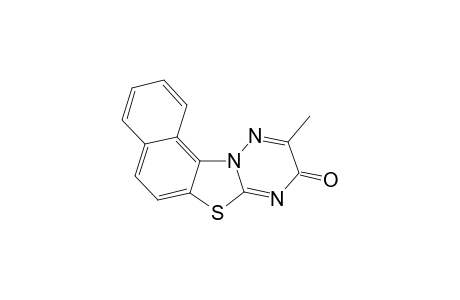 2-Methyl-3H-naphtho[1',2' : 4,5]thiazolo[3,2-b]-[1,2,4]-triazin-3-one