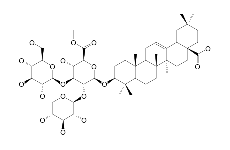 3-O-BETA-[GLUCOPYRANOSYL-(1->3)-[XYLOPYRANOSYL-(1->2)]-(6-O-METHYL)-GLUCURONOPYRANOSYL]-OLEANOLIC-ACID