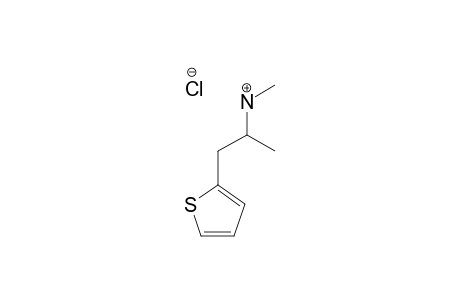 METHIOPROPAMINE-HYDROCHLORIDE;1-(THIOPHEN-2-YL)-2-METHYLAMINOPROPANE-HYDROCHLORIDE