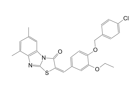 thiazolo[3,2-a]benzimidazol-3(2H)-one, 2-[[4-[(4-chlorophenyl)methoxy]-3-ethoxyphenyl]methylene]-6,8-dimethyl-, (2E)-