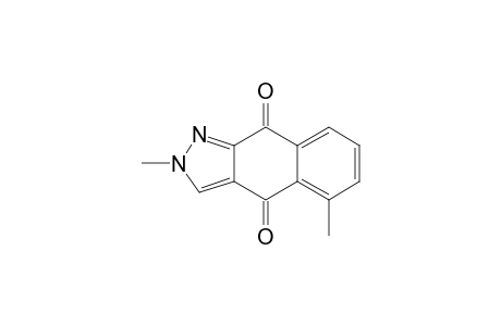 2H-Benz[f]indazole-4,9-dione, 2,5-dimethyl-