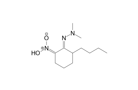 (E)-2-(dimethylhydrazono)-3-n-butyl-1-aci-nitrocyclohexane