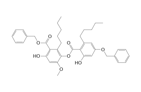 Benzoic acid, 6-hydroxy-3-[[2-hydroxy-6-pentyl-4-(phenylmethoxy)benzoyl]oxy]-4-methoxy-2-pentyl-, phenylmethyl ester