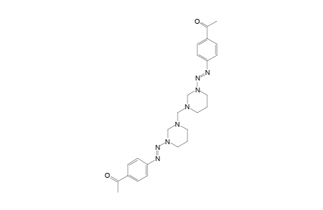 1-[2-(PARA-ACETYLPHENYL)-1-DIAZENYL]-3-(3-[2-(PARA-ACETYLPHENYL)-1-DIAZENYL]-HEXAHYDRO-1-PYRIMIDINYLMETHYL)-HEXAHYDROPYRIMIDINE