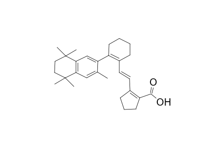 2-{2-[2-(3,5,5,8,8-Pentamethyl-5,6,7,8-tetrahydronaphth-2-yl)cyclohexenyl]ethenyl}cyclopenten-1-carboxylic acid