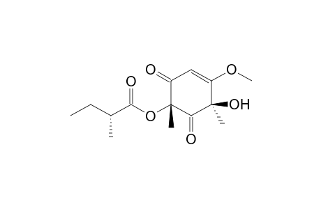 (2r,4r)-4-hydroxy-5-methoxy-2,4-dimethyl-2-((2r)-2-methylbutyryloxy)-5-cyclohexen-1,3-dione