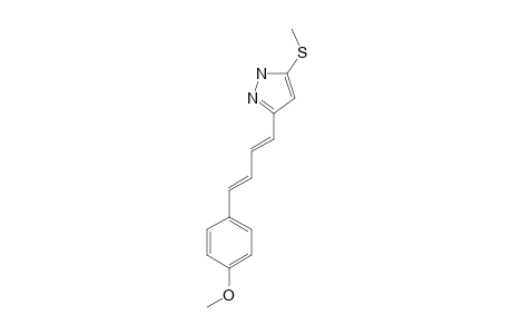 5-METHYLTHIO-3-[4-(PARA-METHOXYPHENYL)-1,3-BUTADIENYL]-PYRAZOLE