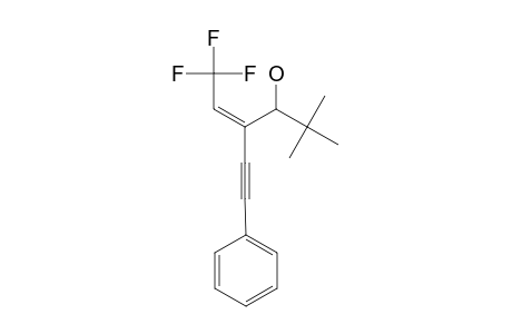 (Z)-6,6,6-TRIFLUORO-2,2-DIMETHYL-4-(2-PHENYLETHYNYL)-HEX-4-EN-3-OL