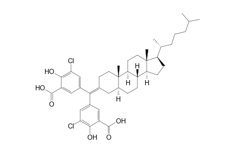 5.alpha.-3-[Bis(3'-carboxy-5'-chloro-4'-hydroxyphenyl)methylene]cholestane