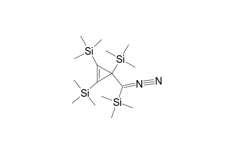 TRIMETHYLSILYL-[1,2,3-TRIS-(TRIMETHYLSILYL)-2-CYCLOPROP-1-ENYL]-DIAZOMETHANE