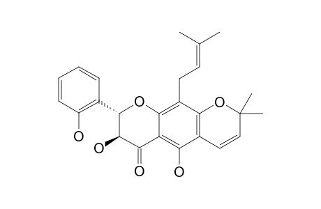 2',3,5-TRIHYDROXY-6,7-(2'',2''-DIMETHYLCHROMENE)-8-(3''',3'''-DIMETHYLALLYL)-FLAVANONE