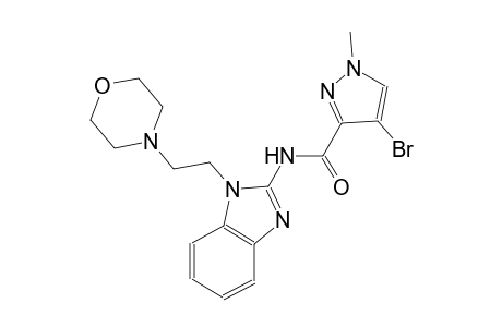 4-bromo-1-methyl-N-{1-[2-(4-morpholinyl)ethyl]-1H-benzimidazol-2-yl}-1H-pyrazole-3-carboxamide