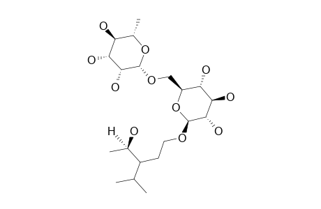 (4R)-4-HYDROXY-3-ISOPROPYLPENTYL-BETA-RUTINOSIDE