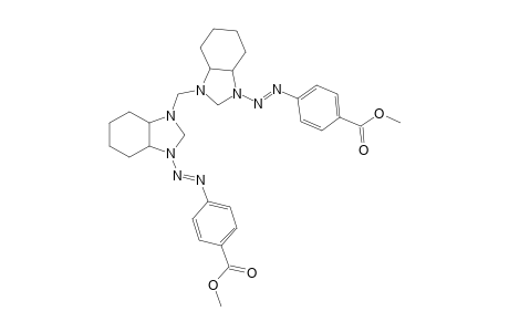 #6D;1-[2-(PARA-METHOXYCARBONYLPHENYL)-1-DIAZENYL]-3-[[3-[2-(PARA-METHOXYCARBONYLPHENYL)-1-DIAZENYL]-PERHYDROBENZO-[D]-IMIDAZOL-1-YL]-METHYL]-PERHYDROBEN