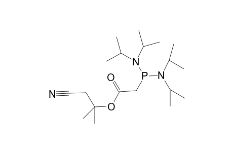 ACETIC-ACID-[BIS-(N,N-DIISOPROPYLAMINO)-PHOSPHINO]-1,1-DIMETHYL-2-CYANOETHYLESTER;COMPOUN-#14