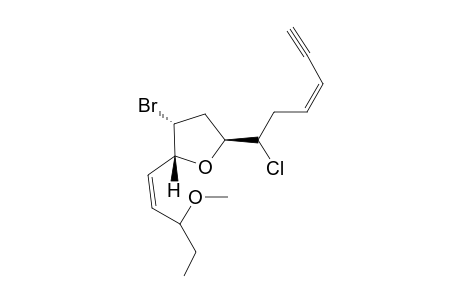 (3-Z,11-Z,7-S*,9-S*,10-R*)-13-METHOXY-6-CHLORO-9-BROMO-7:10-EPOXYPENTADECA-3,11-DIEN-1-YNE