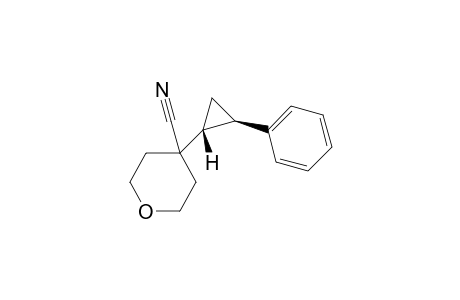 4-[(1R,2R)-2-phenylcyclopropyl]tetrahydropyran-4-carbonitrile