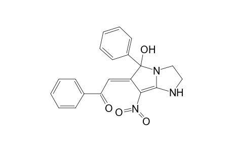 2-[5-Hydroxy-7-nitro-5-phenyl-2,3-dihydro-1H-pyrrolo[1,2-a]imidazol-6(5H)-yliden]-1-phenyl-1-ethanone