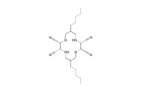 6,13-dipentyl-1,4,8,11-tetraazacyclotetradeca-2,4,6,9,11,13-hexaene-2,3,9,10-tetracarbonitrile