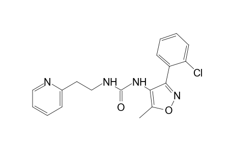 1-[3-(o-chlorophenyl)-5-methyl-4-isoxazolyl]-3-[2-(2-pyridyl)ethyl]urea