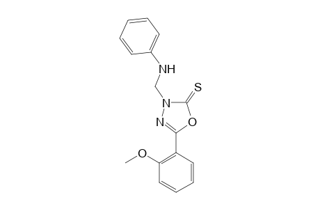 3-(Anilinomethyl)-5-(2-methoxyphenyl)-1,3,4-oxadiazole-2(3H)-thione