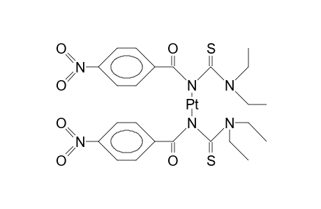 cis-Bis(N,N-diethyl-N'-<4-nitro-benzoyl>-thiourea)-platinium(ii) complex