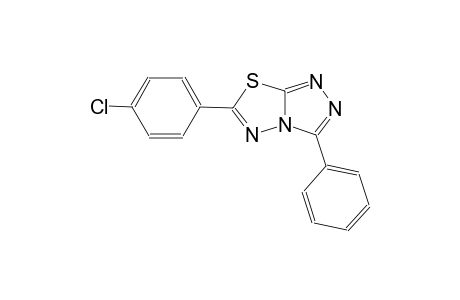 6-(4-chlorophenyl)-3-phenyl[1,2,4]triazolo[3,4-b][1,3,4]thiadiazole